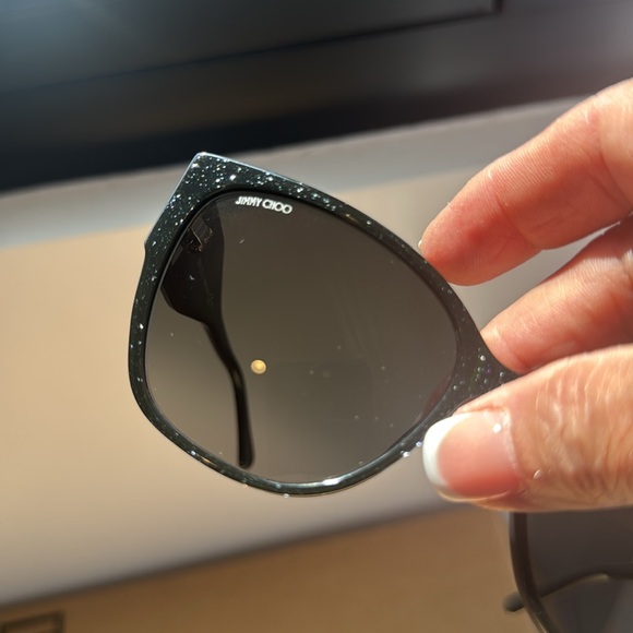 Jimmy Choo 58 mm Shays Rectangle Sunglasses. - Picture 10 of 13